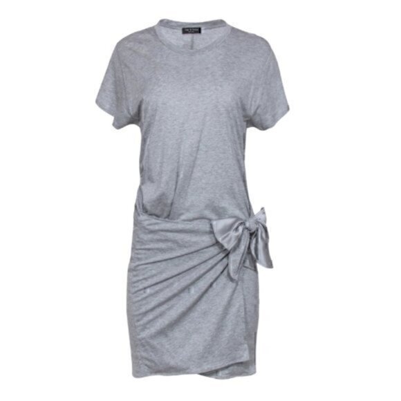 Rag & Bone grey t-shirt wrap dress - Picture 1 of 5